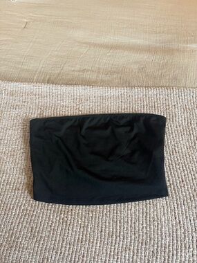 SHEIN Black Strapless Tube Top